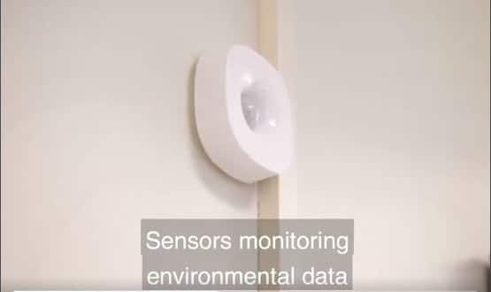Tiny sensors placed around the home will monitor the environment - detecting if a patient has fallen, or hasn't moved for a while