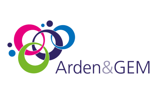 A multicoloured Adren & GEM logo