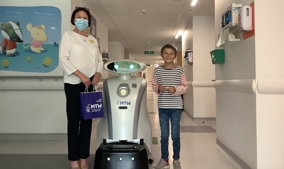 Young patients at Maidstone and Tunbridge Wells NHS Trust help name cleaning robots